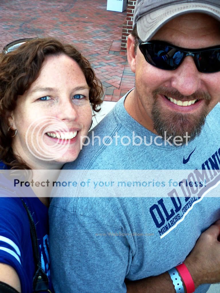 Deb and Tim - ODU football and tailgating - October 2010
