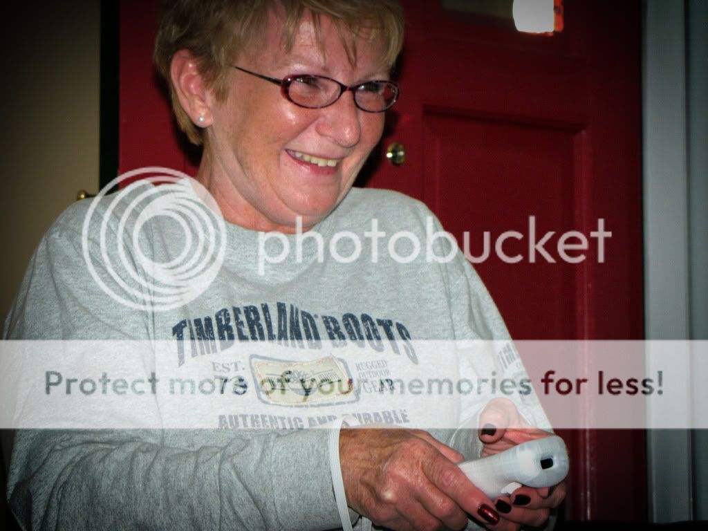 Mamaw playing Wii