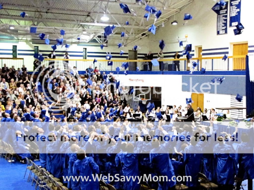 Tossing caps in the air for graduation - May 2011