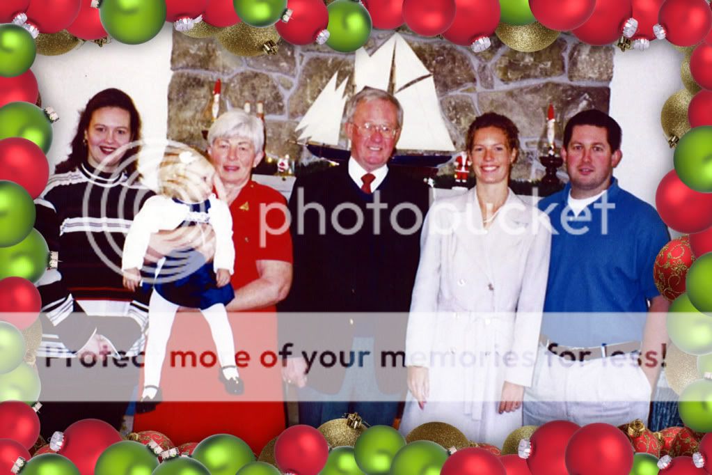 Family Christmas photo from 1999 for Flashback Friday