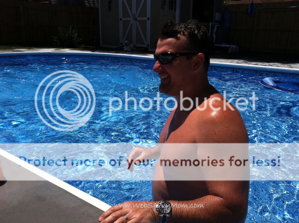 Tim in new pool, memorial day 2011