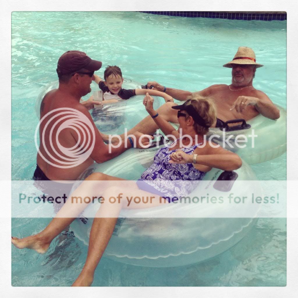 Enjoying the lazy river in Montego Bay - Hilton Rose Hall - June 2013