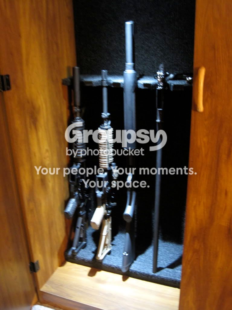 made myself an AR rack in my utility cabinet > AR Discussions > AR15.COM